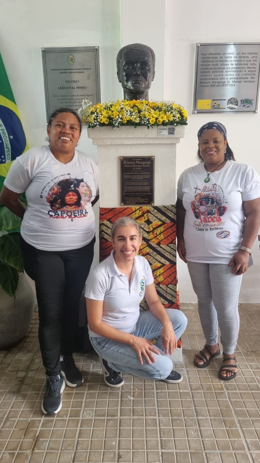 Busto finalizado, obra de homenagem
